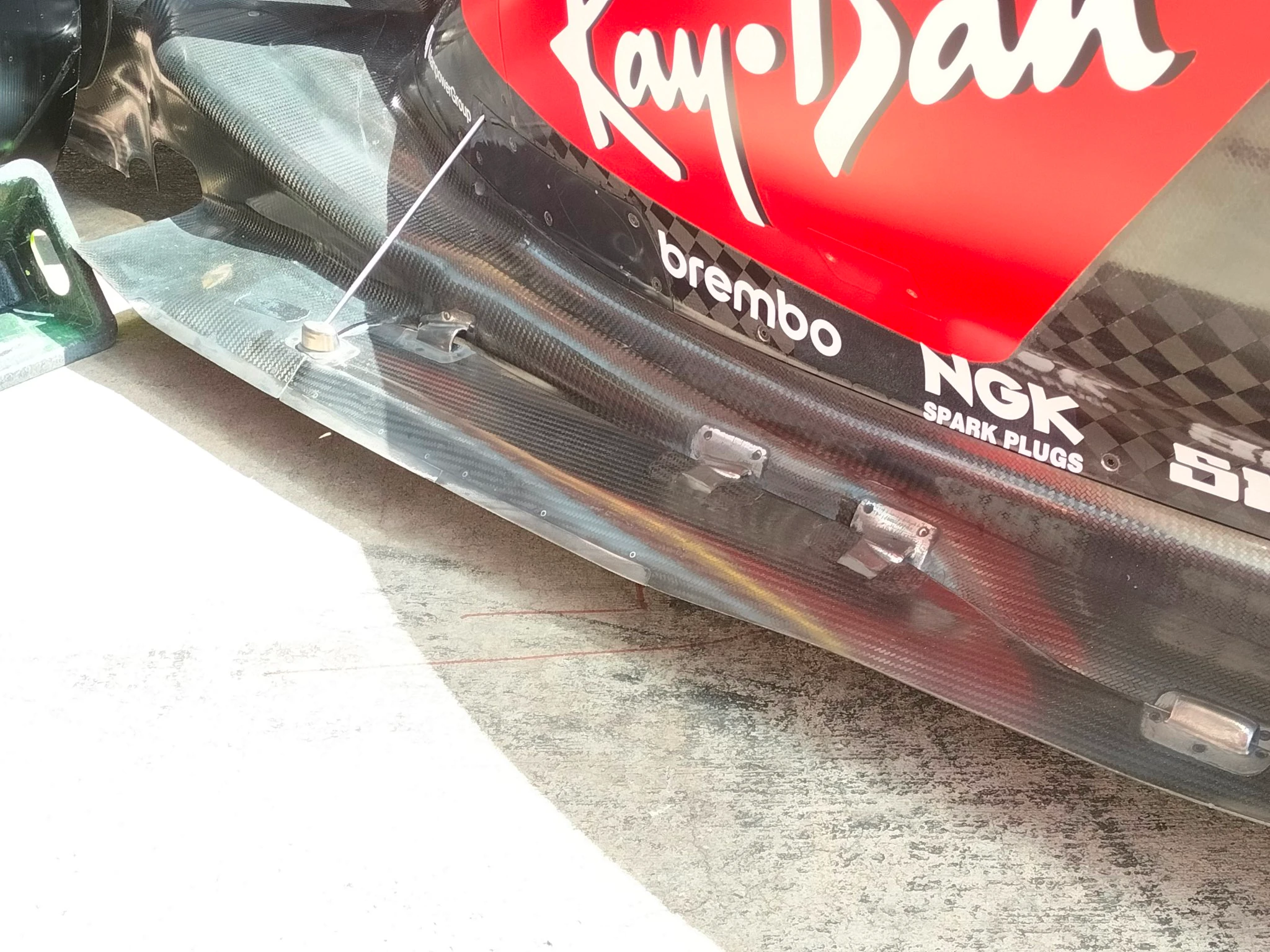 Detail of the floor side edges - Ferrari SF-23 - Austrian GP